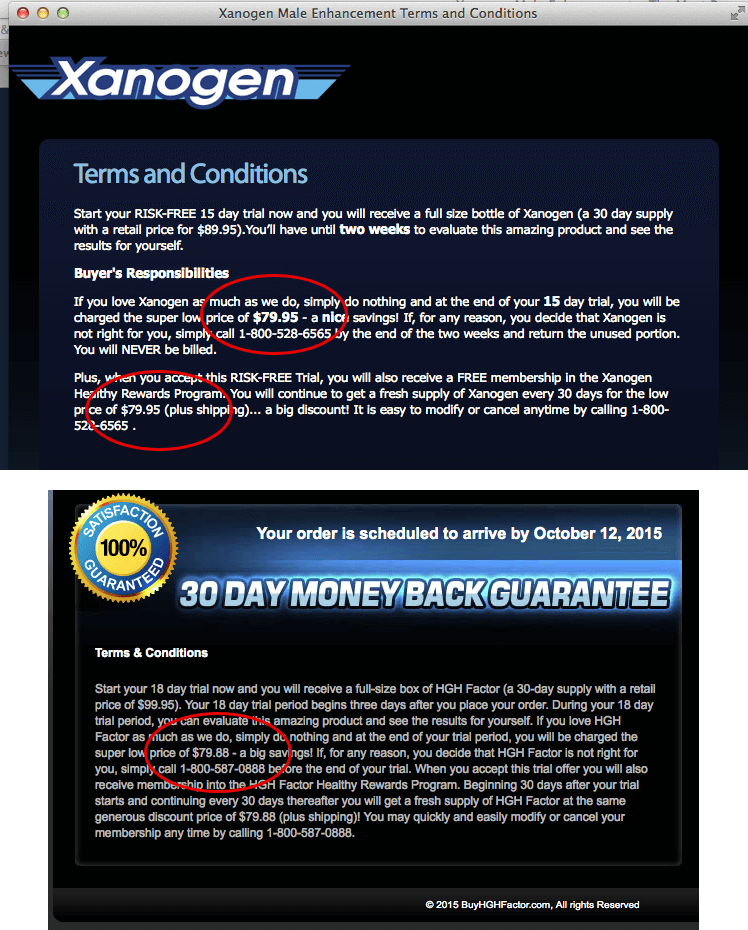 Xanogen Free Trial Terms