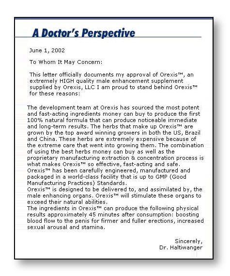 Orexis Male Enhancement Dr Perspective